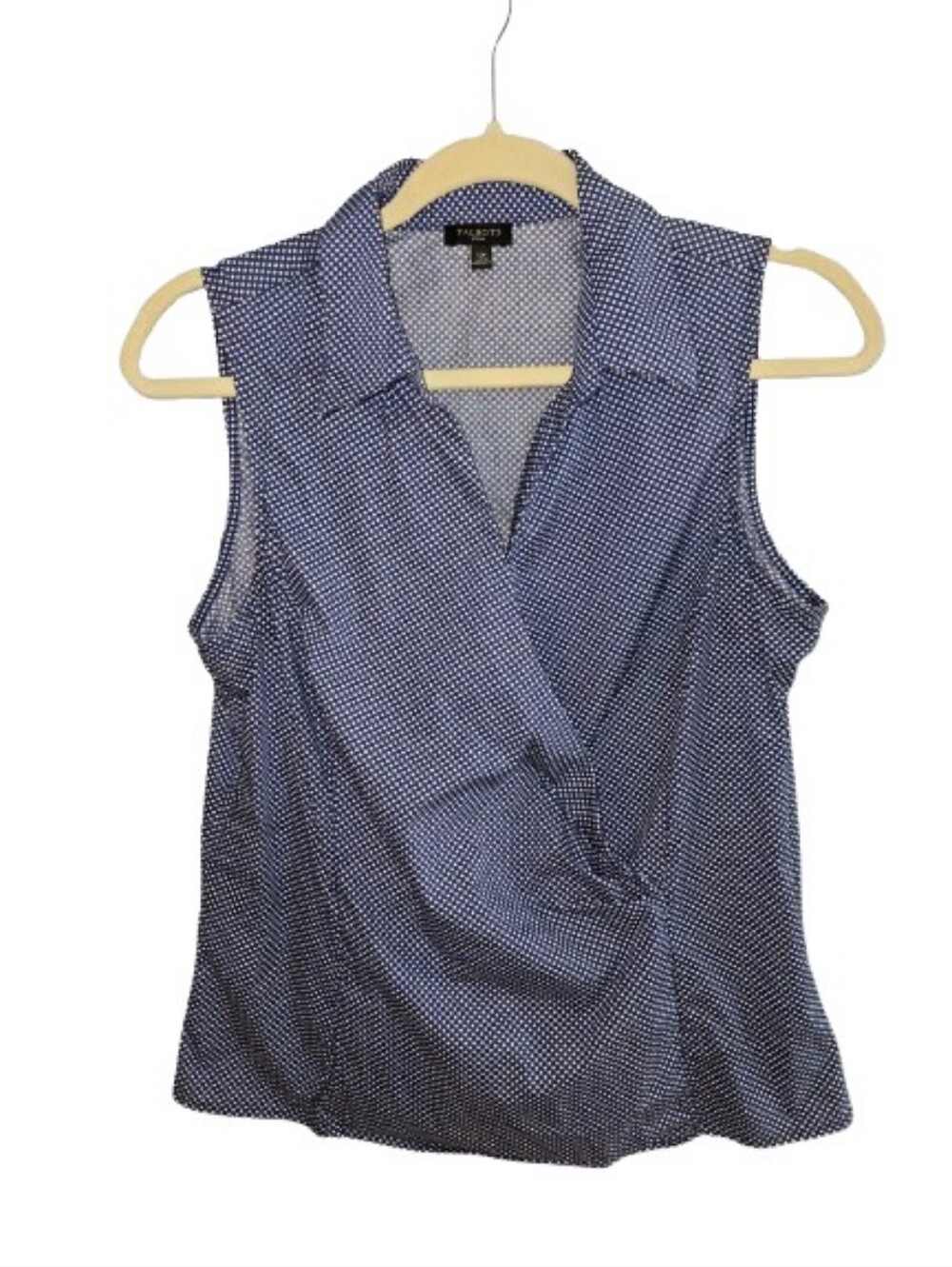 Talbots Sleeveless Wrap Front Top